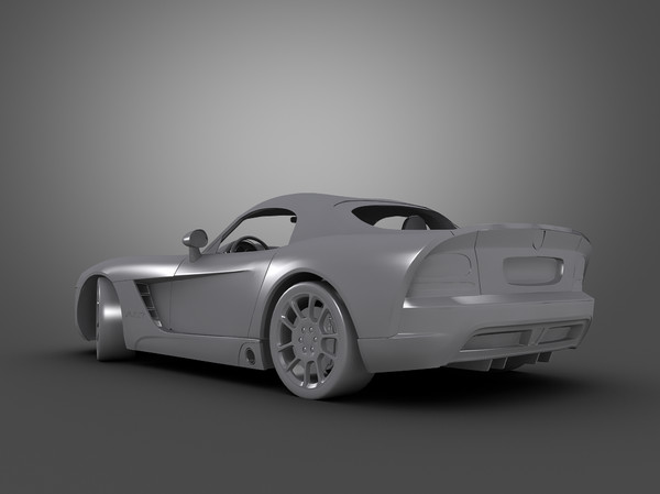 3d model dodge car - Dodge Viper SRT10 by Swan3DStudios